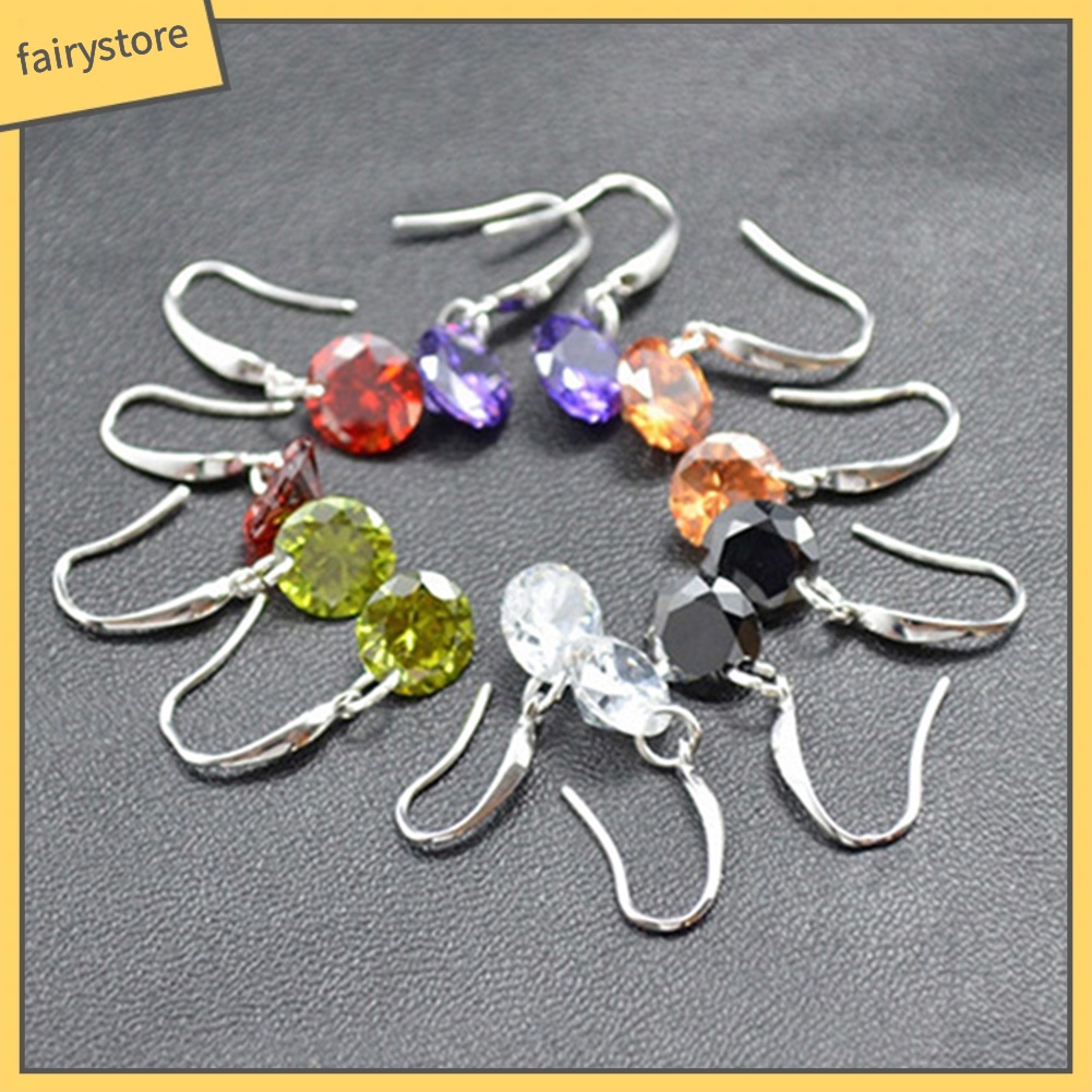 Bông Tai Mạ BạC ĐíNh Đá ThờI Trang