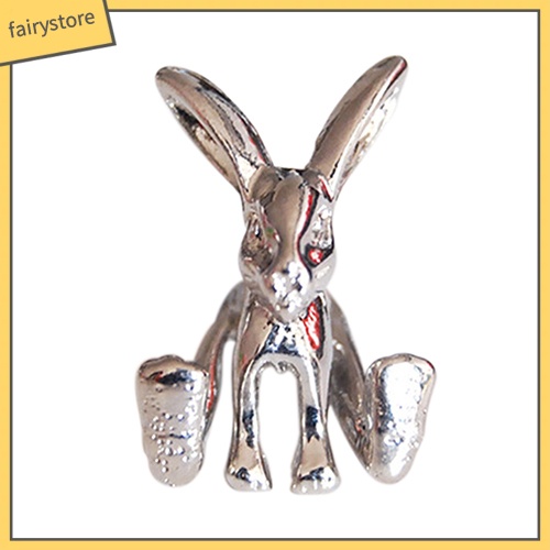 1 Khuyên Tai Hợp Kim Hình Thỏ 3D Dễ Thương