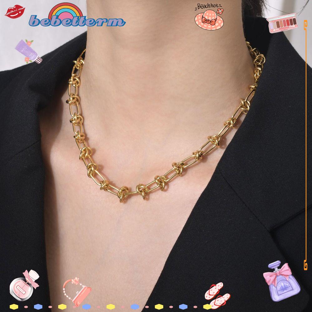 Vòng Cổ Dây Xích Thắt Nút Xoắn Hợp Thời Trang Cho Nữ