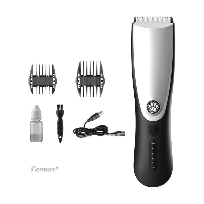 [Fenteer1] Bộ Tông Đơ Tỉa Lông Thú Cưng Di Động Có Thể Sạc Lại
