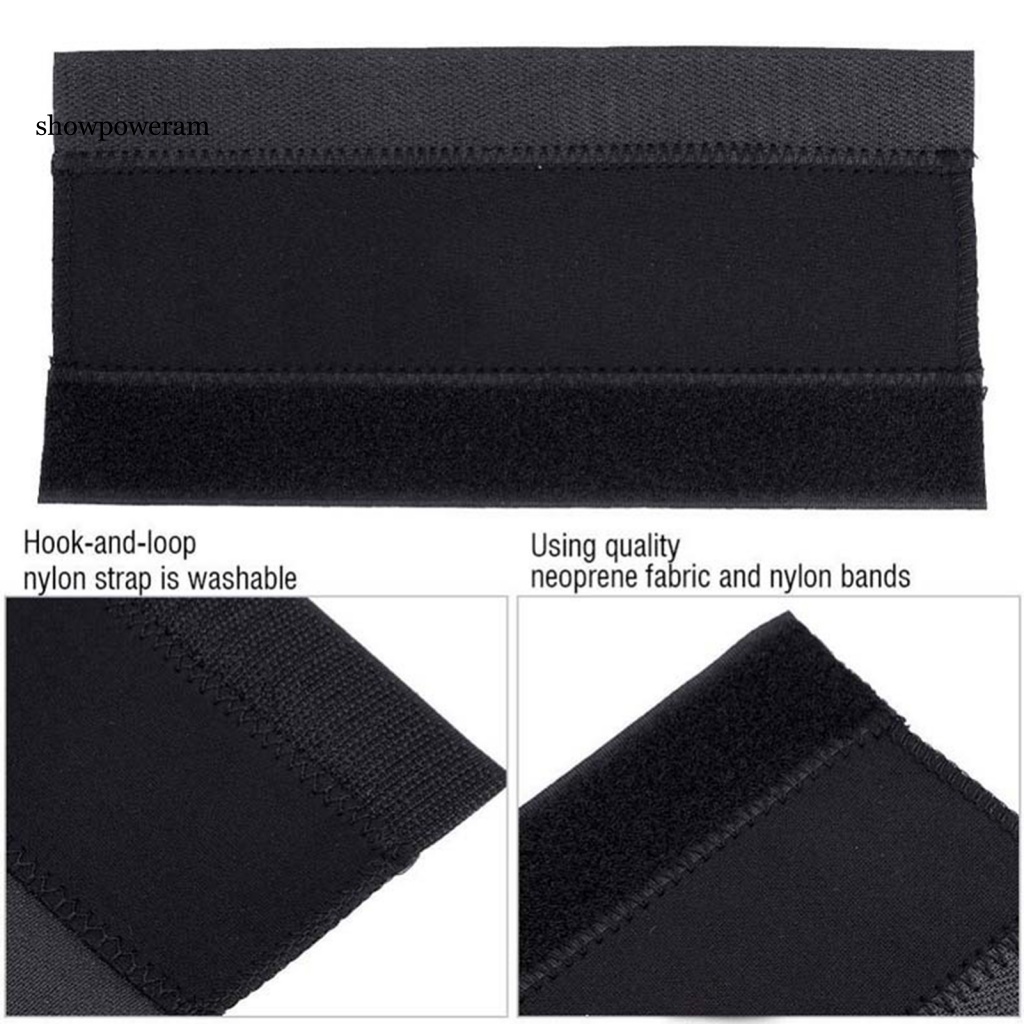 Miếng Dán Bảo Vệ Khung Xe Đạp Chống Trầy Xước Bằng Vải Neoprene Màu Đen Có Móc Xích Tiện Dụng
