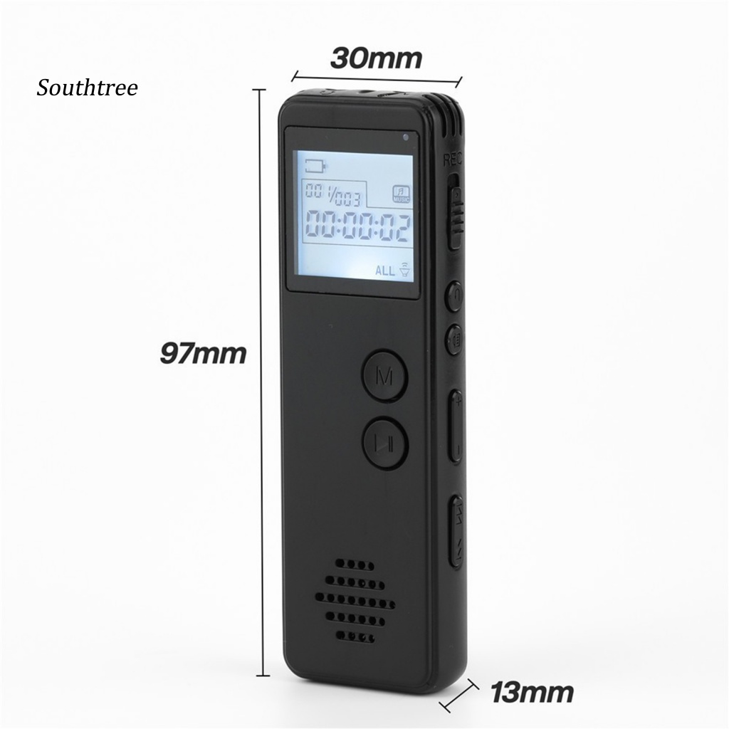1 Bộ Micro Ghi Âm Giọng Nói Tự Động Giảm Tiếng Ồn Bộ Nhớ 16GB MP3