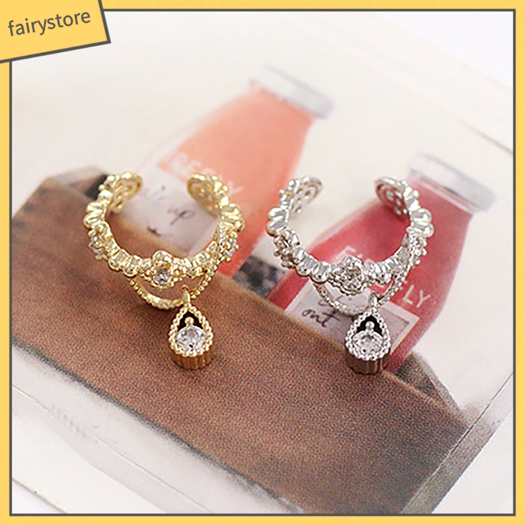 1 Khuyên Đeo Vành Tai Hình Giọt Nước Thời Trang Cho Nữ