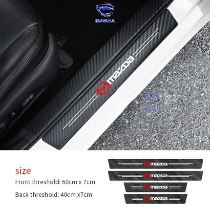 Sét 9 miếng dán bậc cửa HONDA có vân carbon dán full keo chống trầy tốt