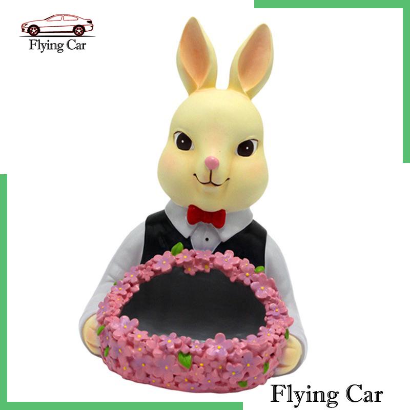 [Lzdjfmy2] Khay Đựng Trang Sức Hình Thỏ Bằng Nhựa Resin Hiện Đại Cho Phòng Khách / Văn Phòng