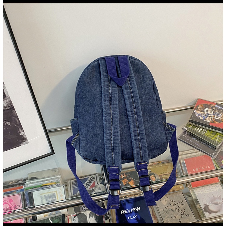 Ba Lô Denim Thời Trang Phong Cách Hàn Quốc Dành Cho Nữ