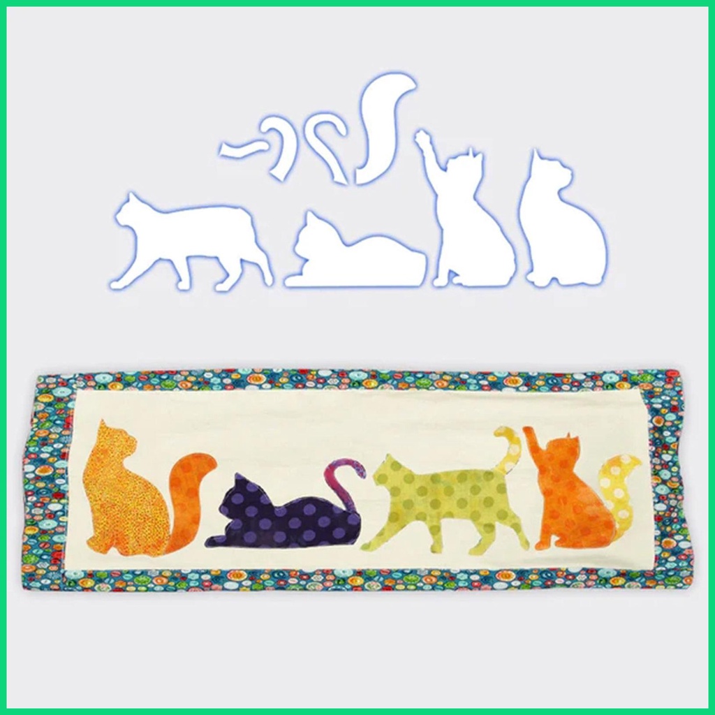 Khuôn Cắt Giấy Kim Loại Hình Mèo Dễ Thương