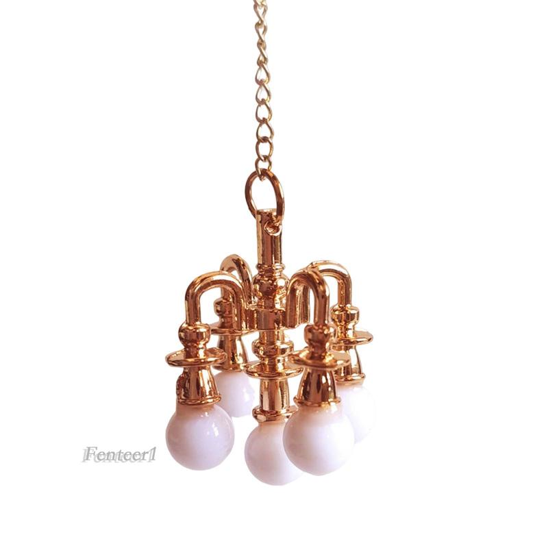 Mô Hình Đèn Trần Mini Tỉ Lệ 1: 6 1: 12 Trang Trí Nhà Búp Bê