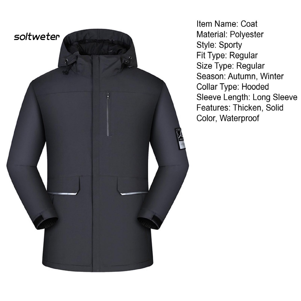 Áo Khoác Unisex Có Nón Bằng Vải Cotton Màu Trơn Chống Gió Chống Tia UV Có Khóa Kéo Dùng Khi Leo Núi Ngoài Trời