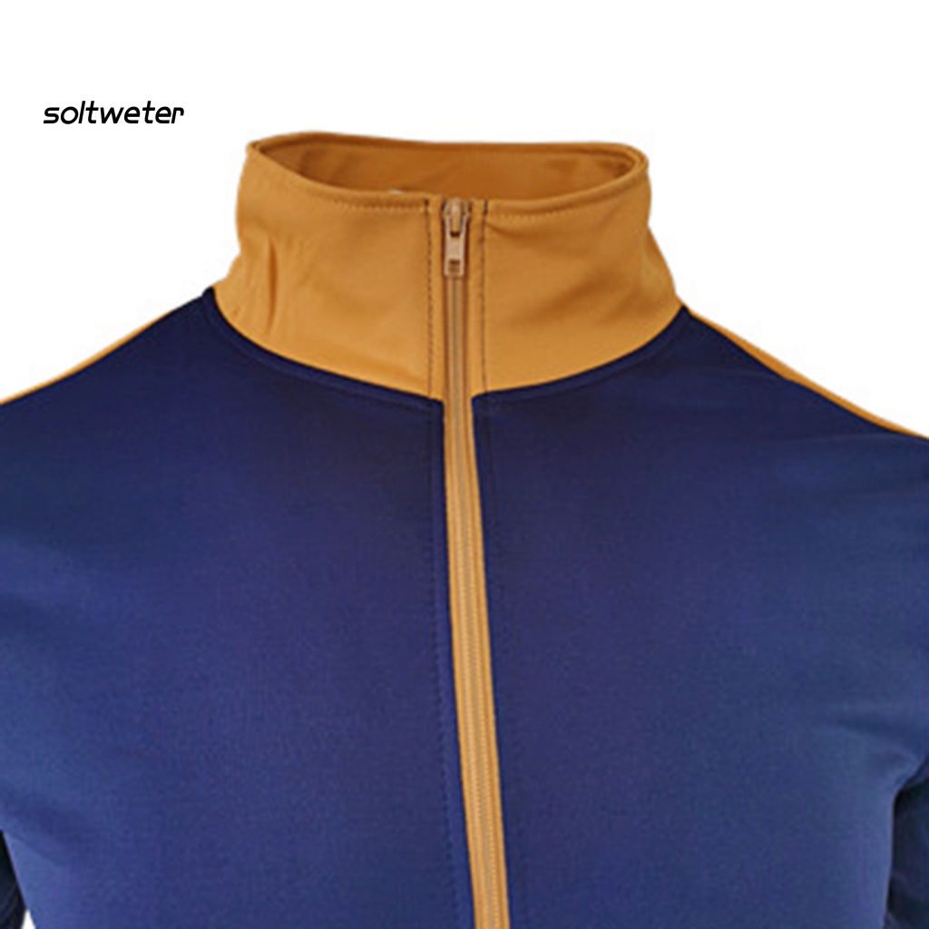 Set Đồ Thể Thao 2 Món Gồm Áo Nỉ Cổ Đứng Tay Dài Có Khóa Kéo Và Quần Dài Dây Rút Ấm Áp