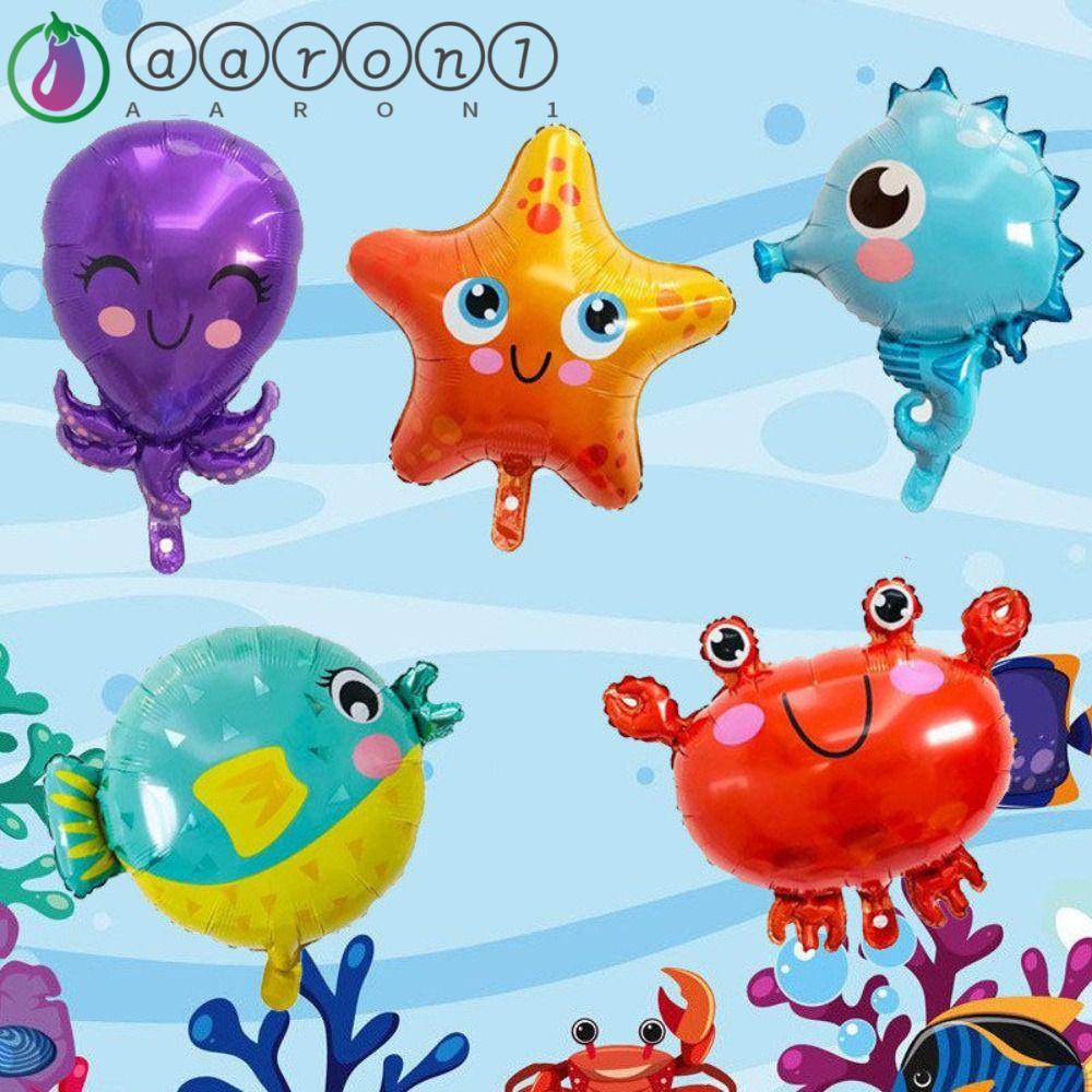 Aaron1 Set 47 Bong Bóng Lá Nhôm Hình Bạch Tuộc Dùng Trang Trí Tiệc Sinh Nhật Cho Bé