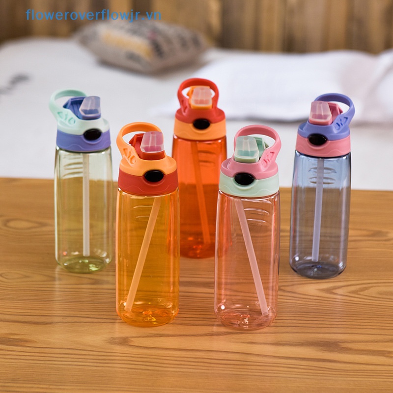 Bình Nước 500ml Không BPA An Toàn Cho Sức Khỏe Kèm Ống Hút Cho Bé