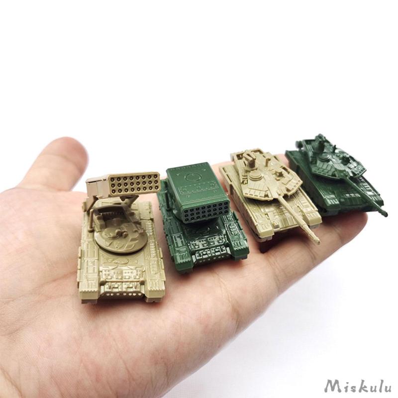 4 Mô Hình Xe Tăng Tên Lửa Tỉ Lệ 1 / 144 Trang Trí