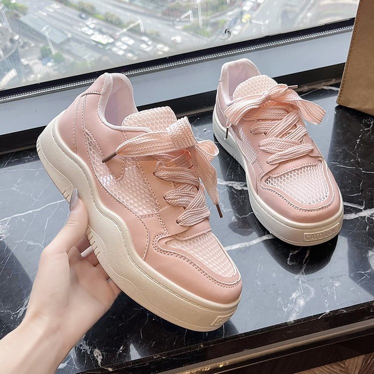 Giày Thể Thao Đế Mềm Phối Lưới Thoáng Khí Thời Trang Cho Nữ