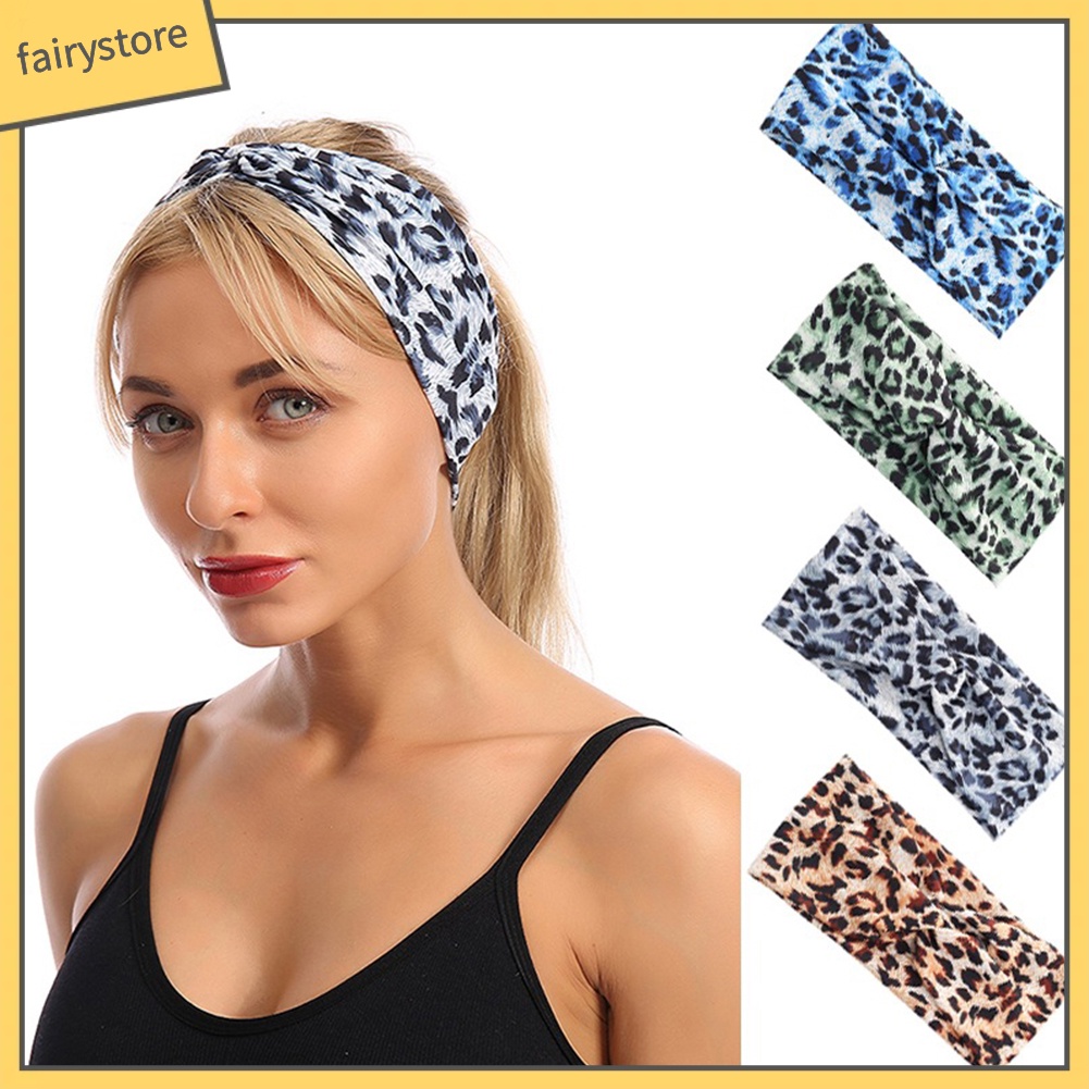 Băng Đô Co Giãn Họa Tiết Da Báo Thời Trang Dành Cho Nữ