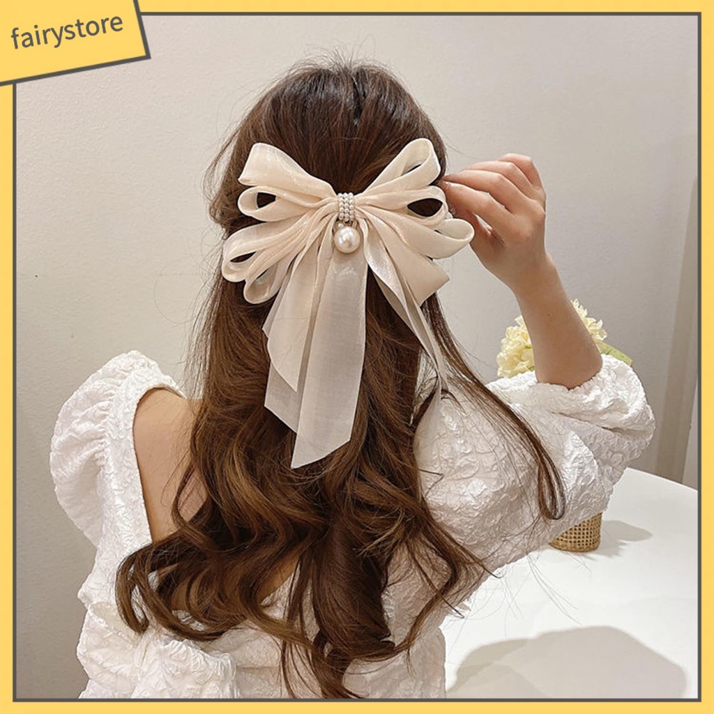 Kẹp Tóc Mềm Nhiều Lớp Chống Trượt Kiểu Dáng Ngọt Ngào Cho Nữ