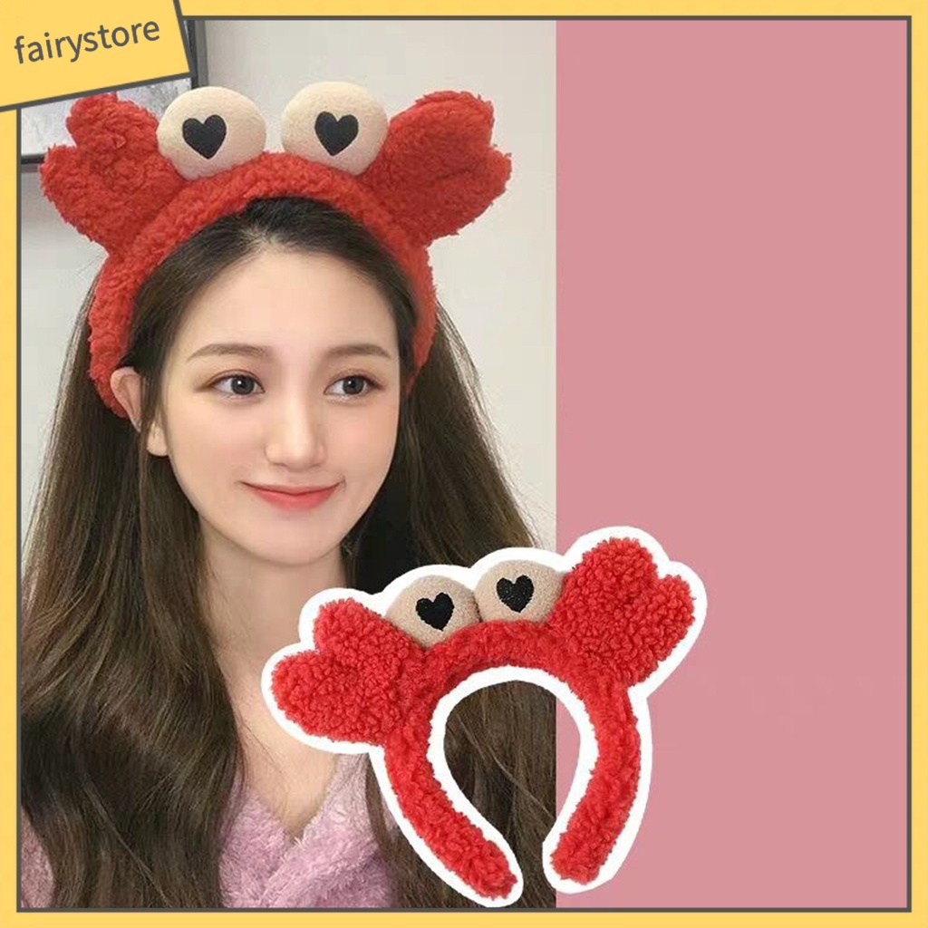 Băng Đô Cài Tóc Hình Cua Hoạt Hình Dễ Thương Cho Nữ