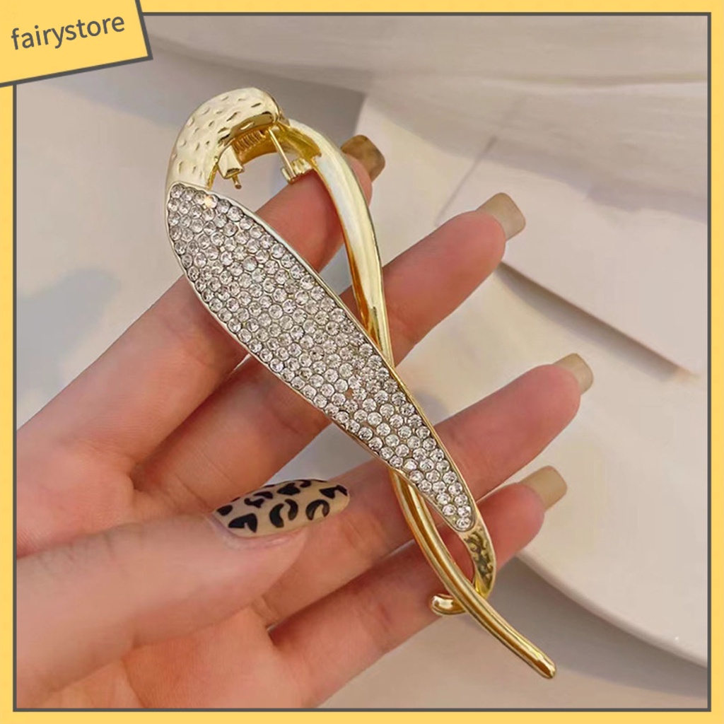 Kẹp Tóc Hình Chữ S Đính Ngọc Trai Giả Mạ Vàng Thời Trang Cho Nữ