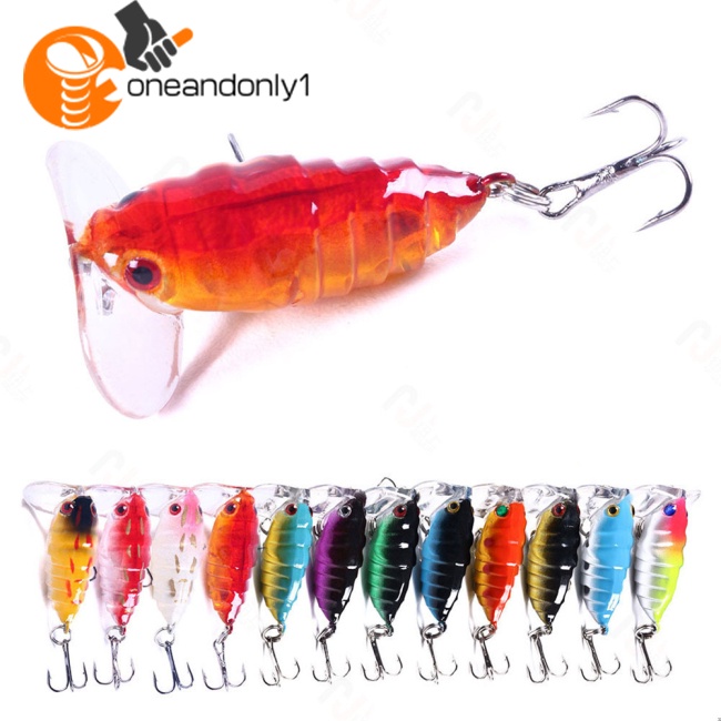 Mồi Câu Cá Giả Hình Côn Trùng Nhiều Màu Sắc 4.4g Dài 4cm