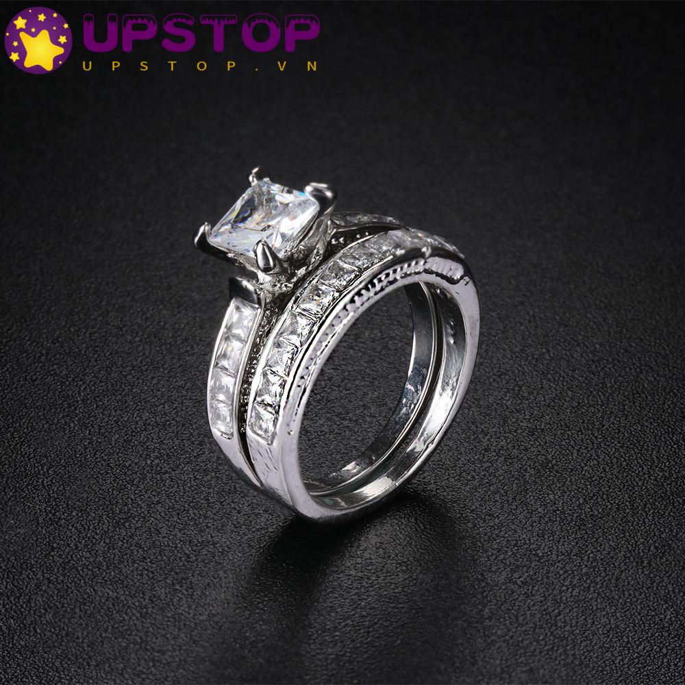 Set Nhẫn Đeo Tay 2 Trong 1 Thời Trang Cho Nữ|Trang Sức Đám Cưới