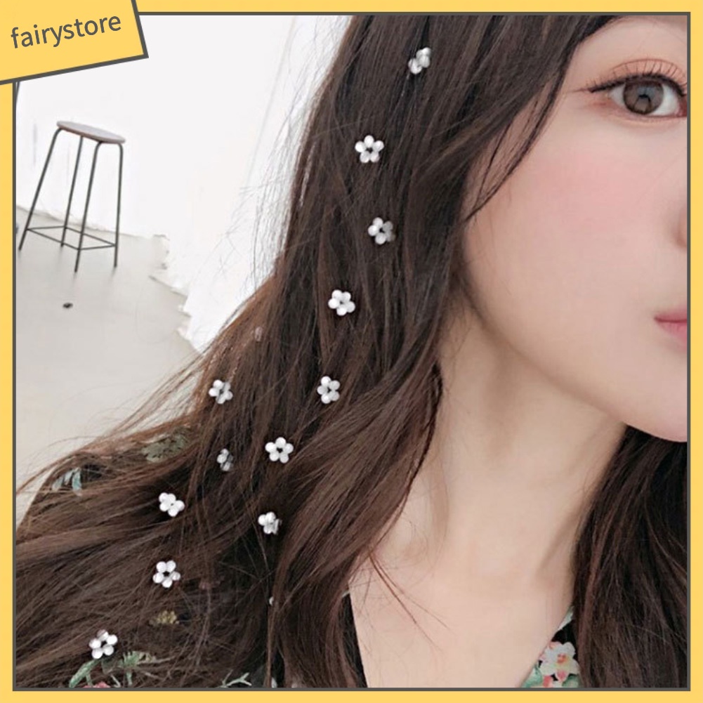 Lược Cài Tóc Vô Hình Họa Tiết Hoa Xinh Xắn Cho Nữ