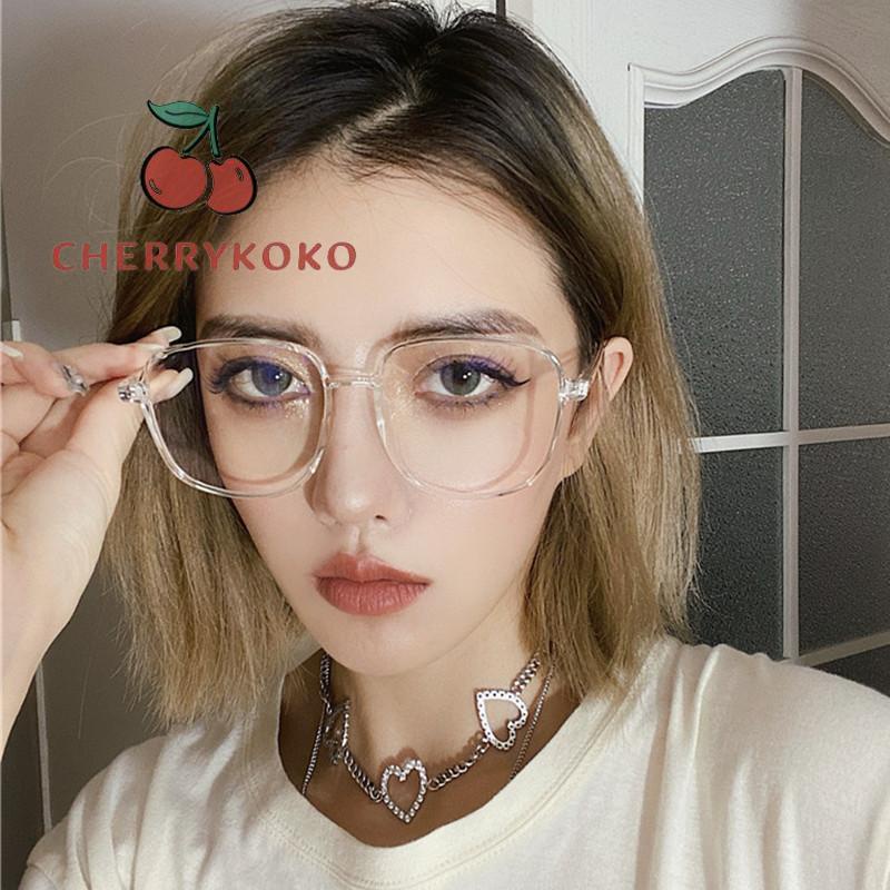 🍒🍒CHERRYKOKO Mắt kính gọng kim loại chống ánh sáng xanh thời trang dành cho nữ