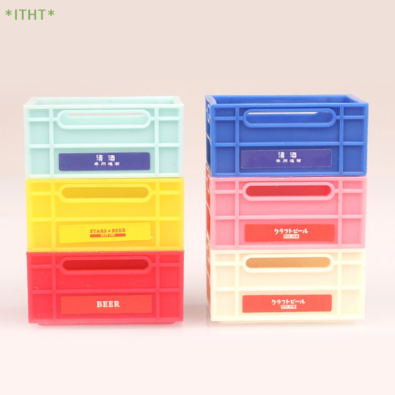 Giỏ Đựng Lon Bia Mini Để Bàn Trang Trí Nhà Búp Bê Mới