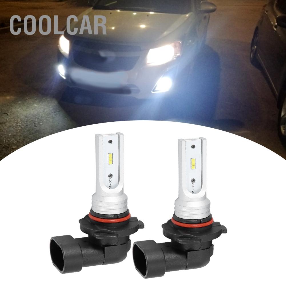 CoolCar 2 bóng đèn pha 9005 HB3 72W 6000K trắng Hạt sương mù LED có giải mã
