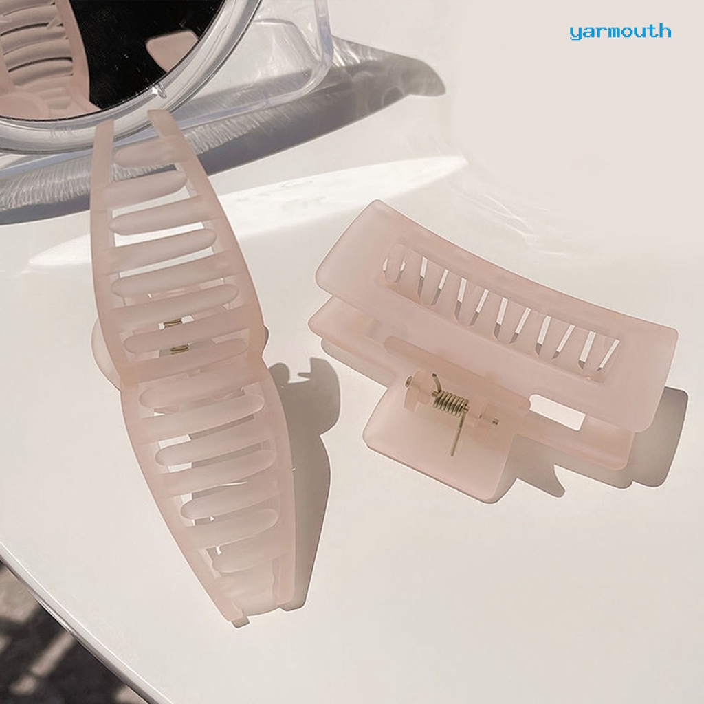 Kẹp Tóc Càng Cua Dạng Lò Xo Rỗng Co Giãn Cố Định Răng Lược Màu Sắc Ngọt Ngào Cho Nữ