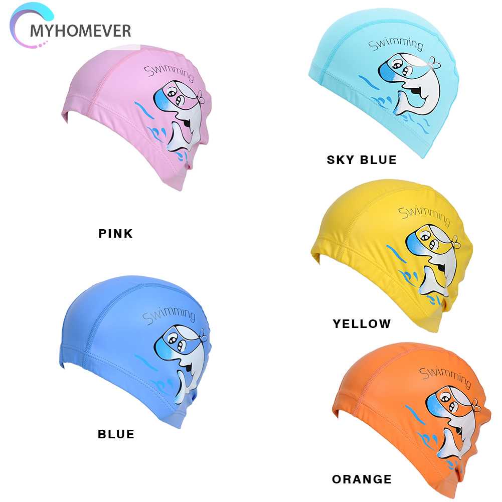 Mũ Bơi Chất Liệu PU Mềm Mại Thoải Mái Cho Bé