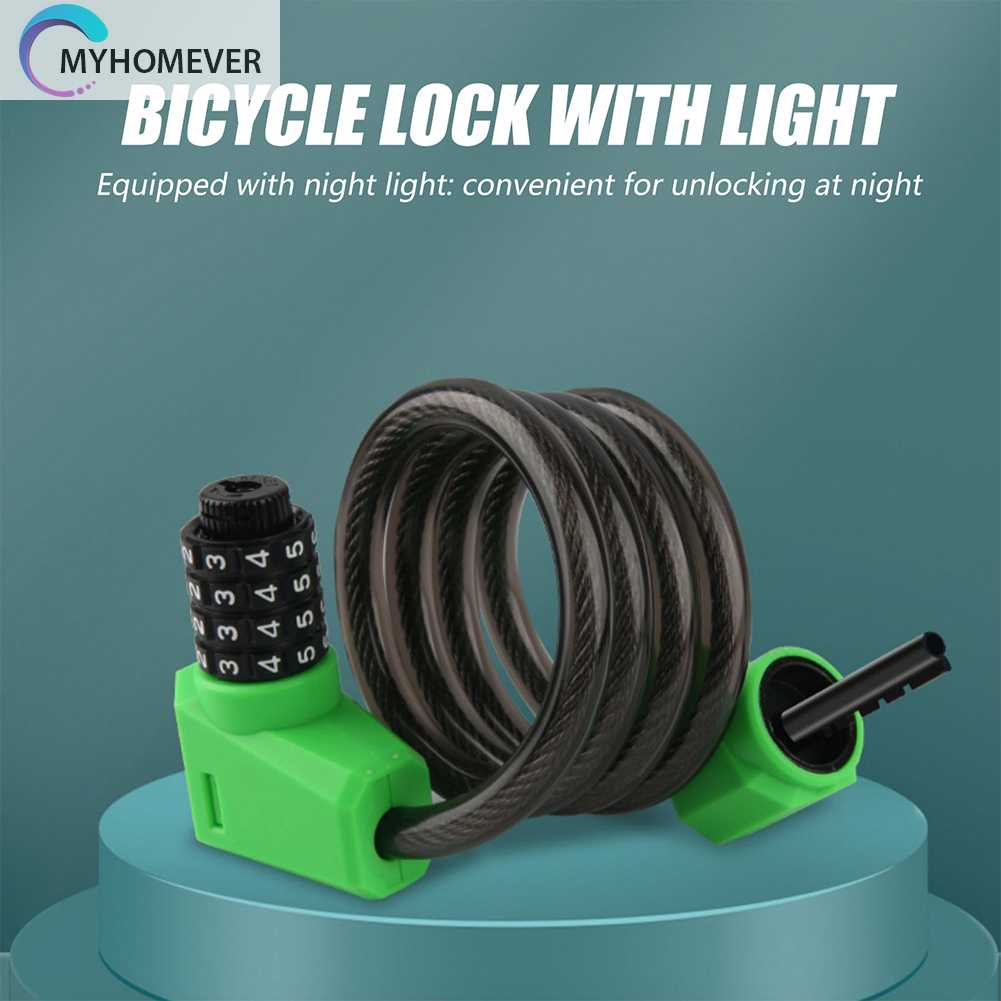 Dây Xích Khóa Xe Đạp / Xe Máy / Thuyền Kayak Có Mật Khẩu 1.2M