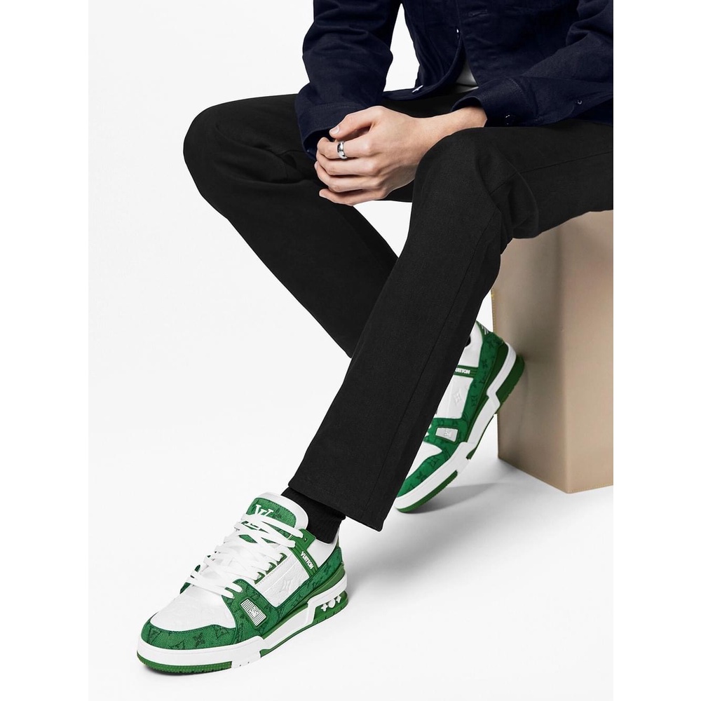 Giày Thể Thao LV Trainer, Louis Vuitton Trainer Black White, Giày LV Louis Vuitton Nam Nữ CAO CẤP