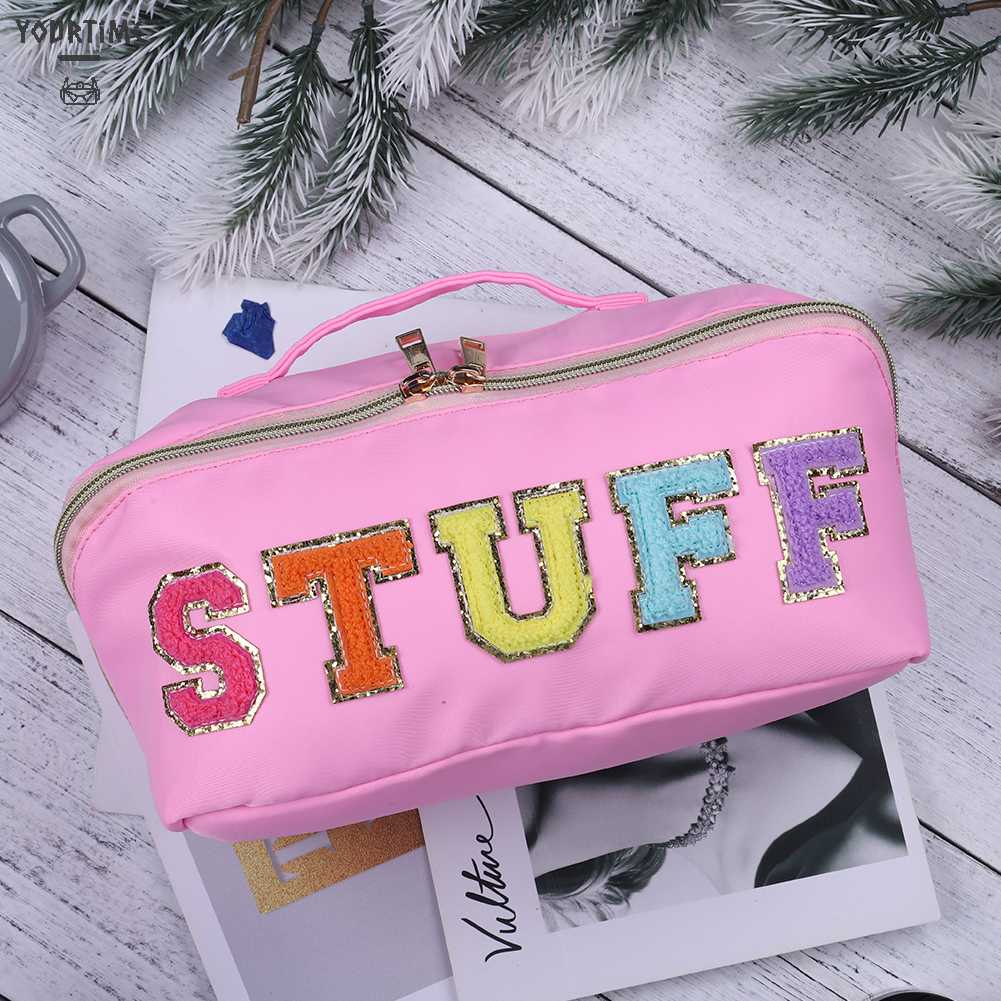 Túi Đựng Mỹ Phẩm Bằng Nylon Sức Chứa Lớn Tiện Dụng Cho Nữ