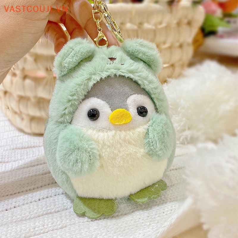Móc Khóa Hình Chim Cánh Cụt Nhồi Bông Đáng Yêu