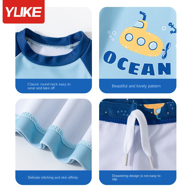 Bộ Đồ Bơi Một Mảnh Thời Trang Mùa Hè Cho Bé Trai