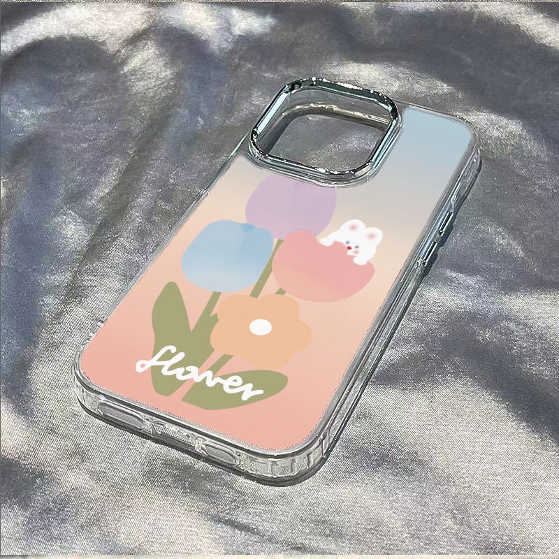 ✅Ốp Điện Thoại Dẻo Màu Gradient Họa Tiết Chú Thỏ Dễ Thương Chống Sốc Cho iPhone128 714proplus13maxins / 11