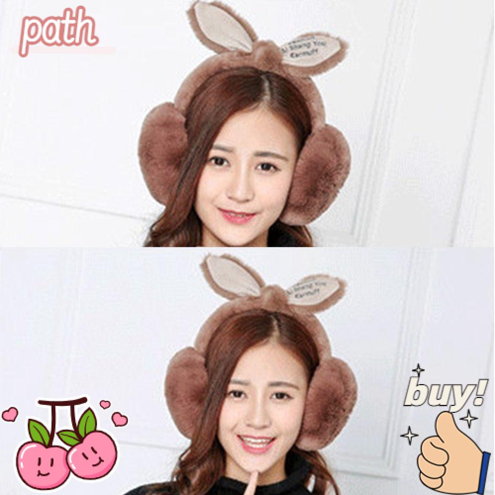 Vỏ Bọc Tai Nghe Bằng Lông Thỏ Đính Nơ Dễ Thương