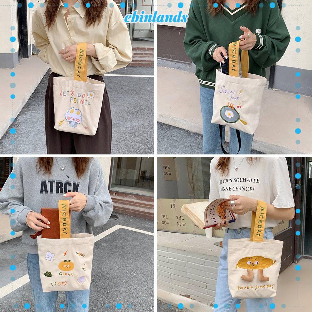 Túi Bucket Đeo Vai Họa Tiết Hoạt Hình Dễ Thương Cho Nữ