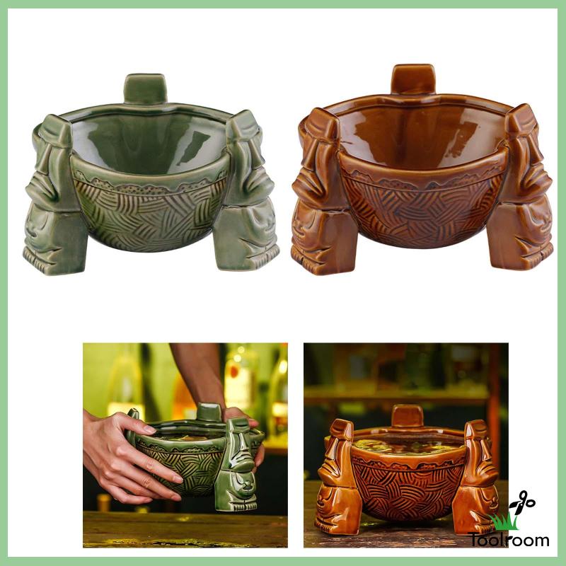 Cốc Uống Nước Bằng Sứ 1000ml Chủ Đề Tiki Sáng Tạo