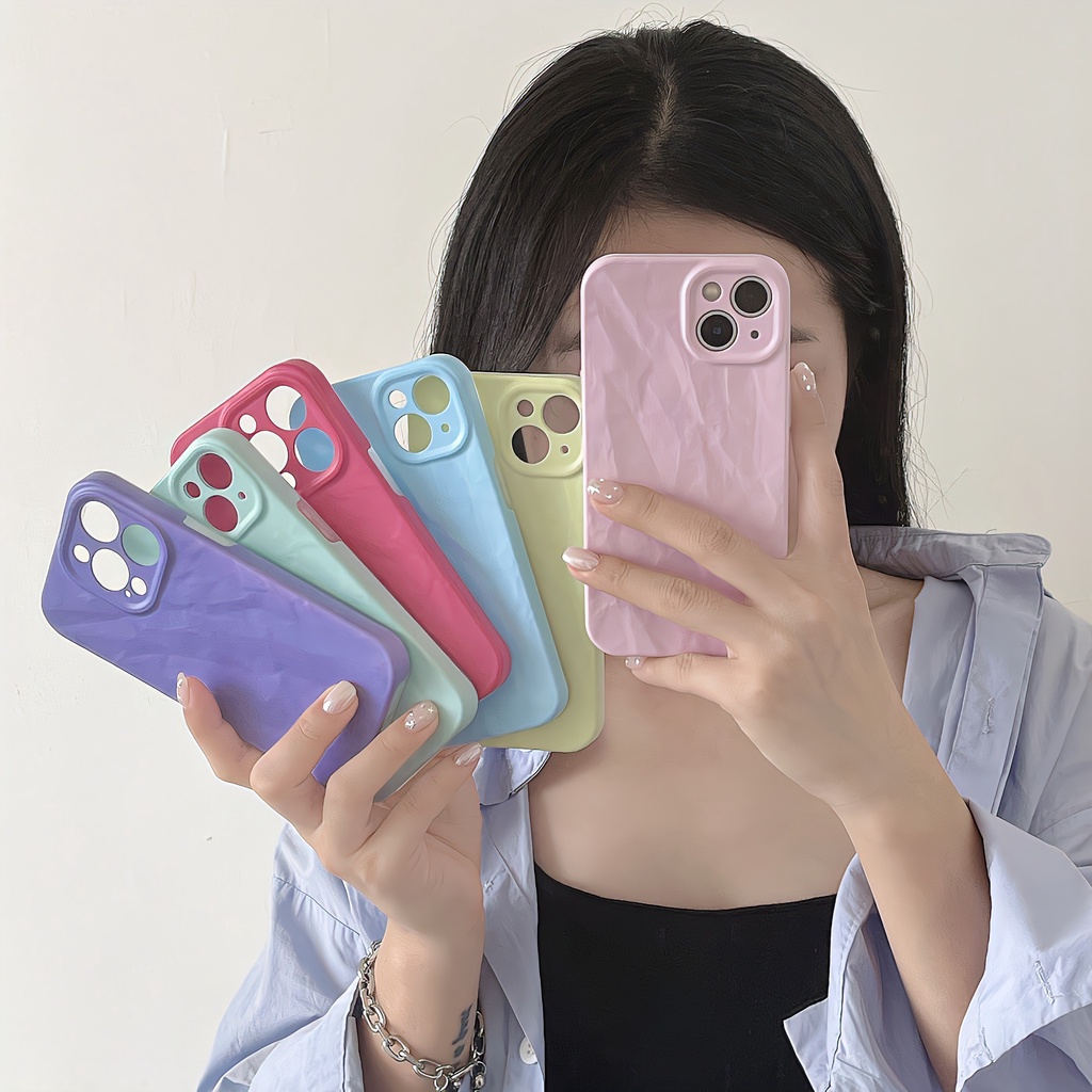 Ốp Điện Thoại tpu Mềm Trong Suốt Viền Màu Macaron 2 Trong 1 Chống Rơi Cho iPhone 14 13 12 11 PRO MAX