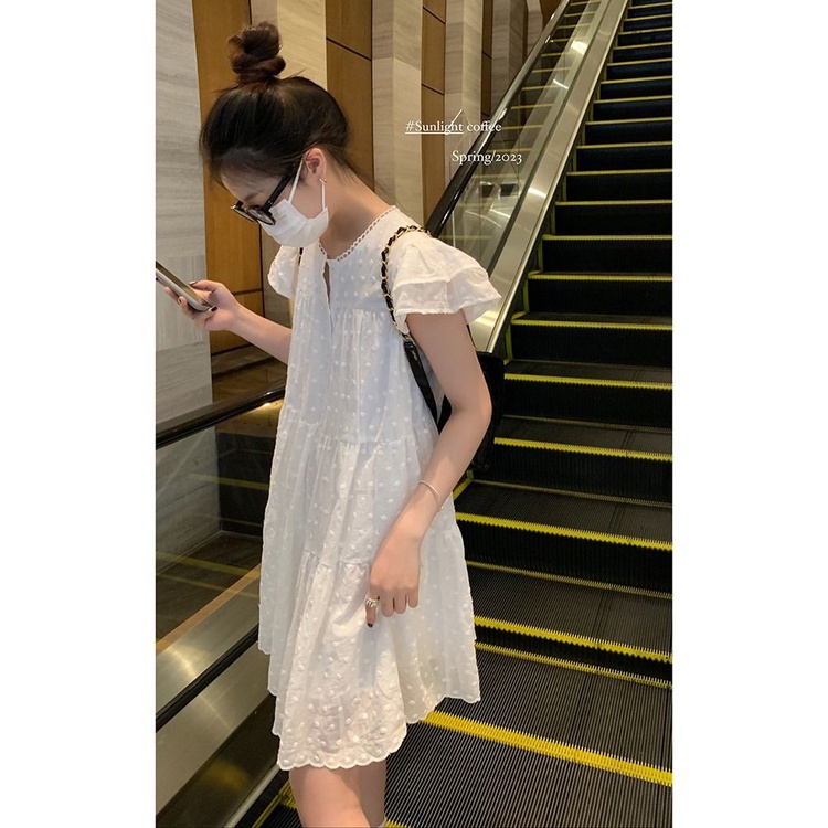 Đầm Búp Bê Mỏng Che Bụng Thời Trang Mùa Hè 2023 Dễ Thương Dành Cho Bạn Nữ # 1