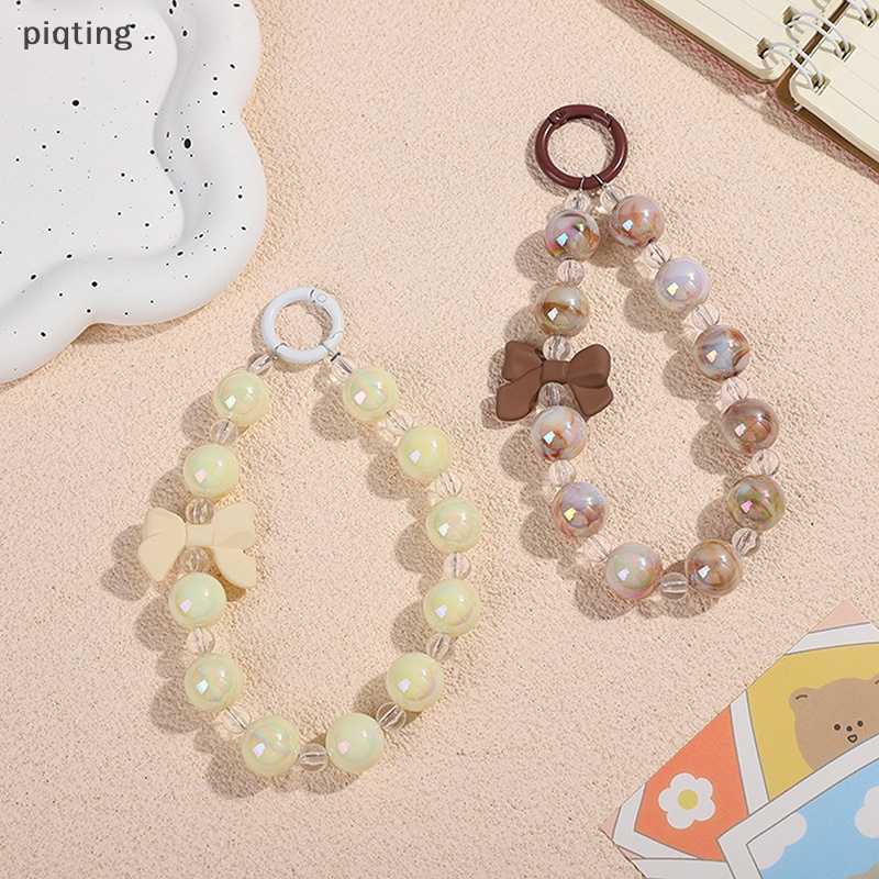 Vòng Tay Chuỗi Hạt Gắn Điện Thoại Bằng Acrylic Chống Thất Lạc Hình Hoa / Trái Tim Cho IPhone 14 13