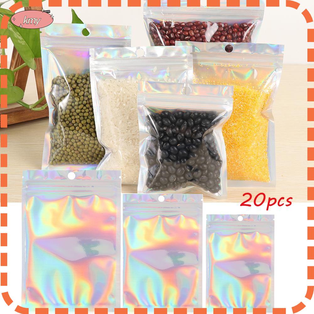 Set 20 Túi Zip Chất Liệu Nhôm Chống Thấm Nước Có Thể Tái Sử Dụng