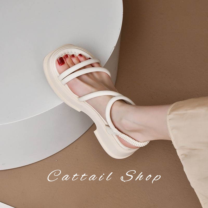 DISHULAN  dép nữ sandal nữ dép bánh mì nữ dép bánh mì Chống Trượt 061201