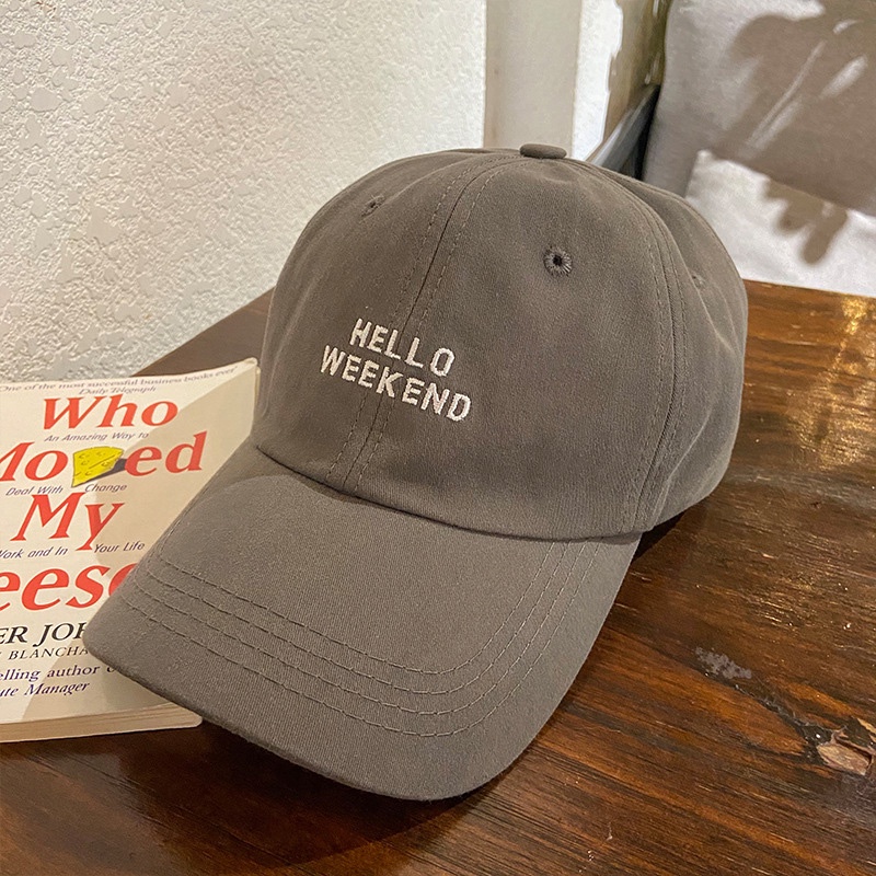 Mũ Lưỡi Trai Cotton Mềm Thoáng Khí Thêu Chữ Phong Cách Thể Thao Thời Trang Mùa Hè Cho Nam Và Nữ