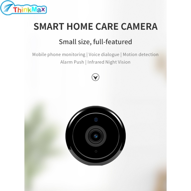 Thinkmax Camera An Ninh Mini 720P Kết Nối WiFi Không Dây Với Tầm Nhìn Ban Đêm Tốt