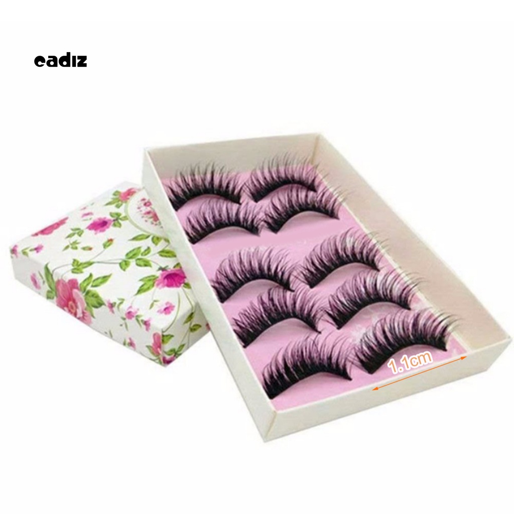 Bộ 5 Cặp Lông Mi Giả Dài Và Dày Mềm Mại Tự Nhiên