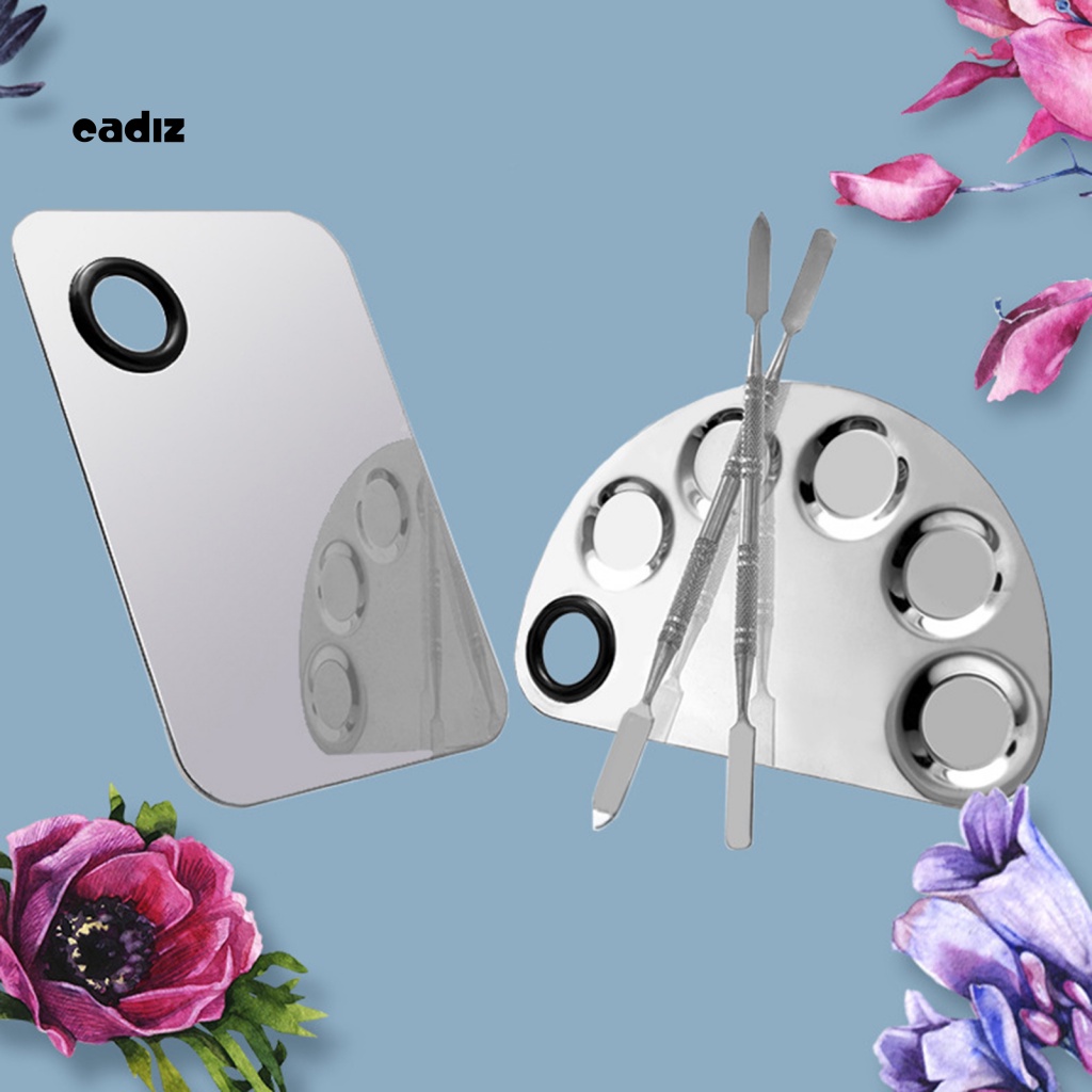 Bảng Trộn Màu Trang Điểm Bằng Thép Không Gỉ Nhiều Hình Dạng Đa Năng