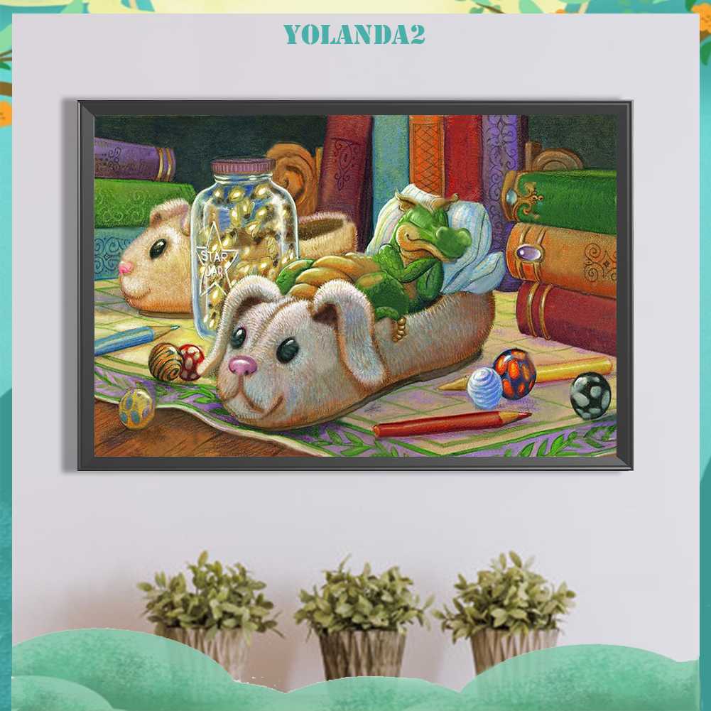 Tranh Đính Đá Kim Cương Toàn Bộ 5D DIY Hình Vẽ Khủng Long