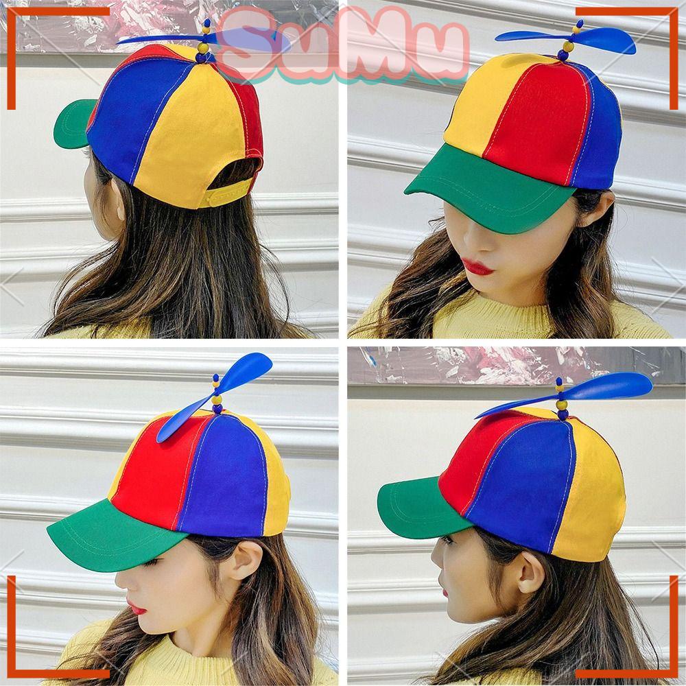 Mũ Lưỡi Trai Màu Cầu Vồng In Chữ SUMU Vui Nhộn Cho Người Lớn